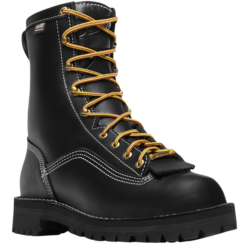Danner Men's Super Rain Forest 8 Inch Work Boot - Black