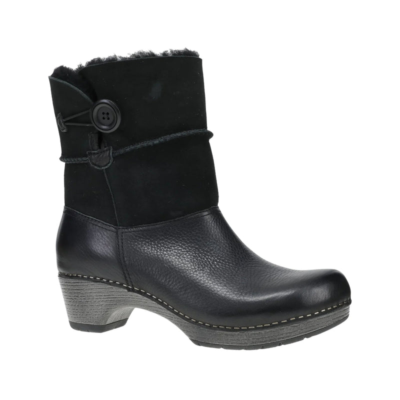 Dansko Women's Lillith Boots - Black Waxy Milled