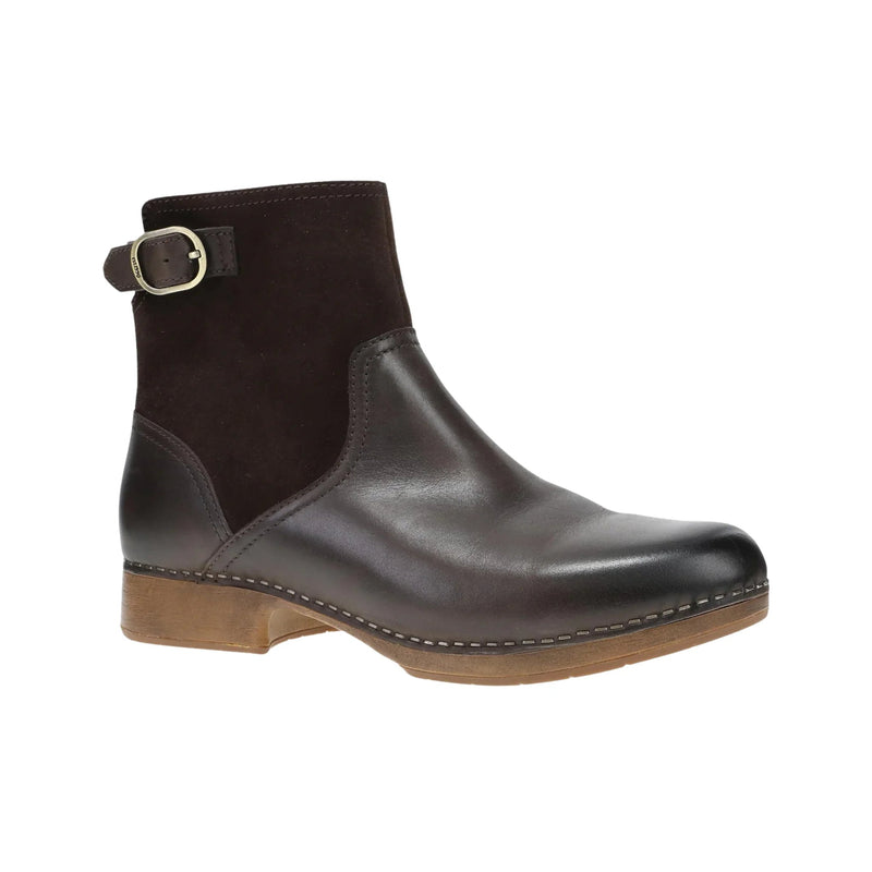 Dansko Women's Monique - Chocolate Burnished Calf Boots