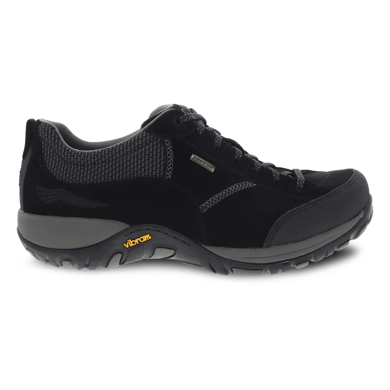 Dansko Women's Paisley Waterproof Sneaker- Black/Black Suede