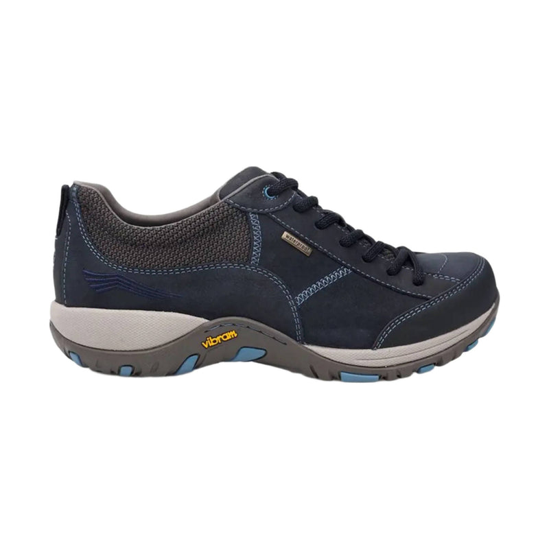 Dansko Women's Paisley Wide Waterproof Sneaker - Navy Milled Nubuck