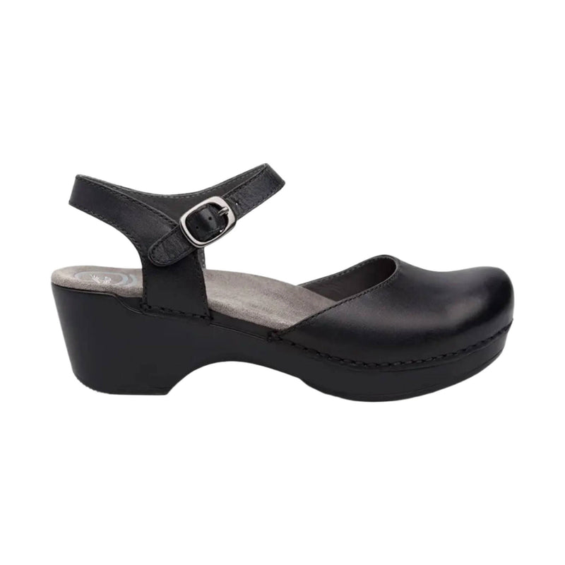 Dansko Women's Sam Shoes - Black Soft Full Grain