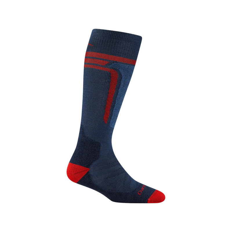 Darn Tough Vermont Kids' T Bar Over The Calf Midweight Ski and Snowboard Socks - Midnight