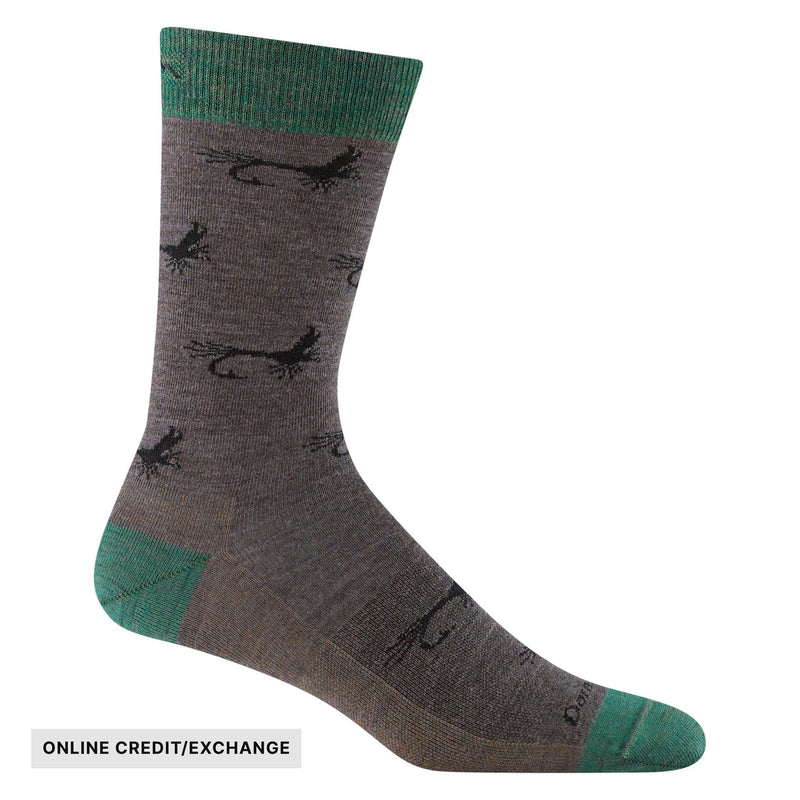 Darn Tough Vermont Men's Mcfly Crew Lightweight Lifestyle Sock - Taupe