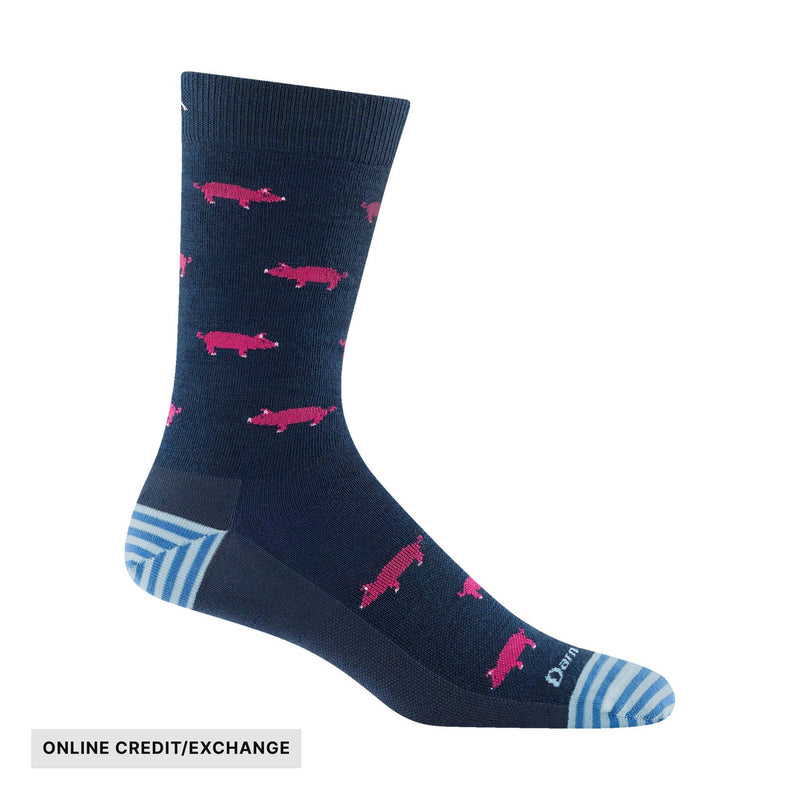 Darn Tough Vermont Men's Truffle Hog Lightweight Lifestyle Sock - Midnight