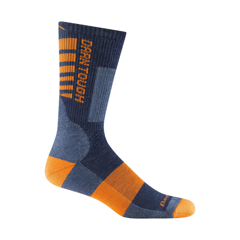 Darn Tough Vermont Men's Backbone Boot Midweight Work Sock - Indigo