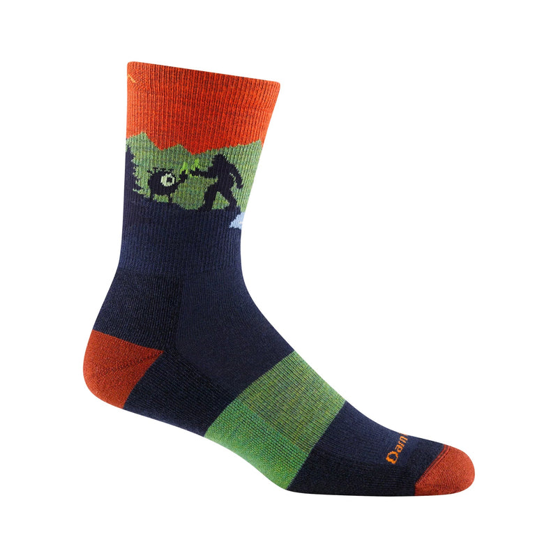 Darn Tough Vermont Men's Close Encounters Micro Crew Midweight Hiking Sock - Eclipse
