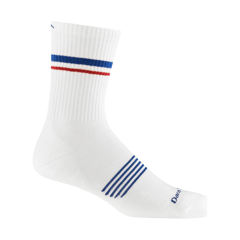 Darn Tough Vermont Men's Element Micro Crew Lightweight Running Sock - White
