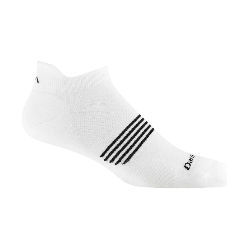 Darn Tough Vermont Men's Element No Show Tab Lightweight Running Sock - White