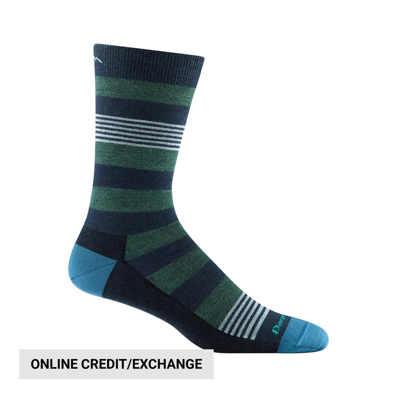 Darn Tough Vermont Men's Oxford Crew Lightweight Lifestyle Sock - Eclipse
