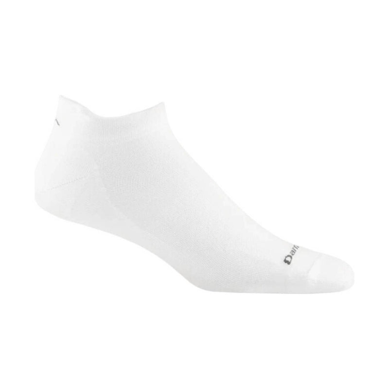Darn Tough Vermont Men's Run No Show Tab No Cushion Ultra Lightweight Running Sock - White