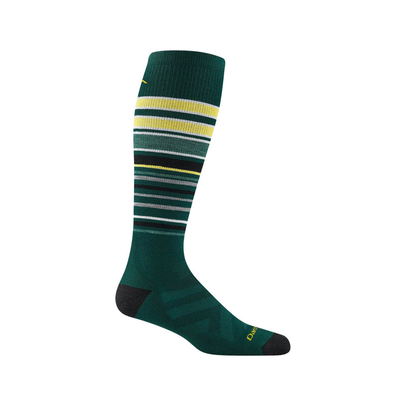 Darn Tough Vermont Men's Snowpack Over The Calf Midweight Ski and Snowboard Sock - Pine