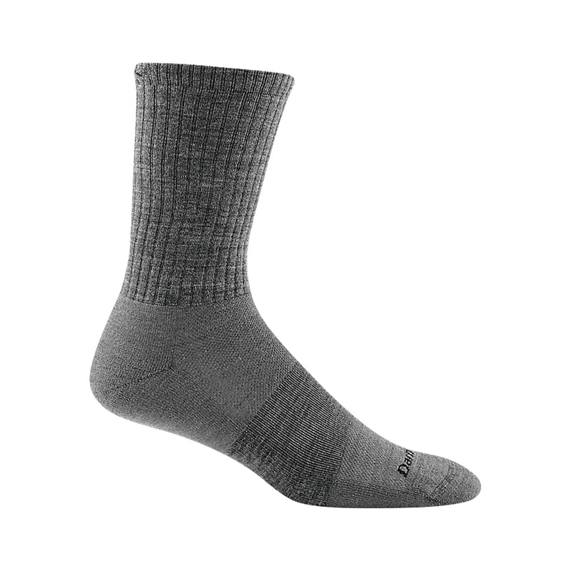 Darn Tough Vermont Men's The Standard Crew No Cushion Lightweight Lifestyle Sock - Medium Gray