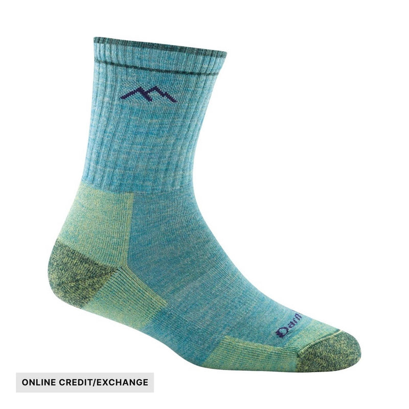 Darn Tough Vermont Women's Hiker Micro Crew Cushion - Aqua Heather