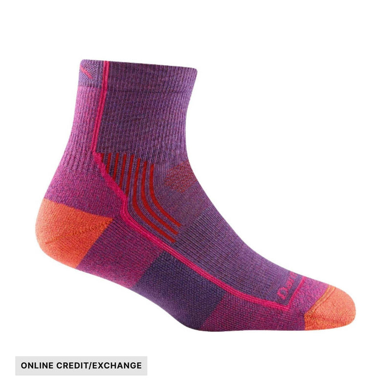 Darn Tough Vermont Women's Hiker Quarter Midweight Sock - Berry