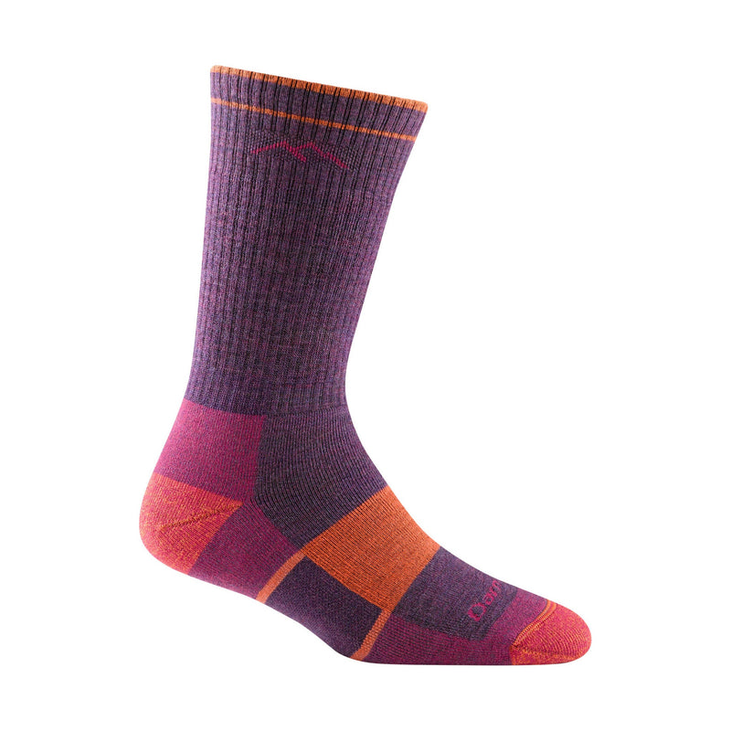 Darn Tough Vermont Women's Hiker Boot Full Cushion Midweight Hiking Sock - Plum Heather