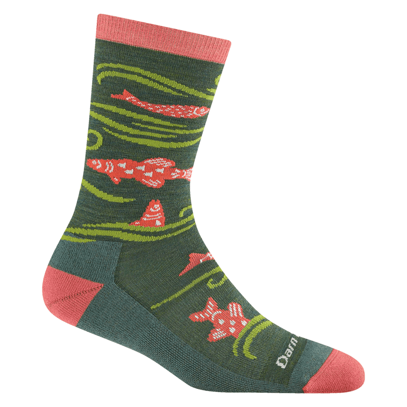 Darn Tough Vermont Women's Homer Crew Lightweight Lifestyle Sock - Kelp