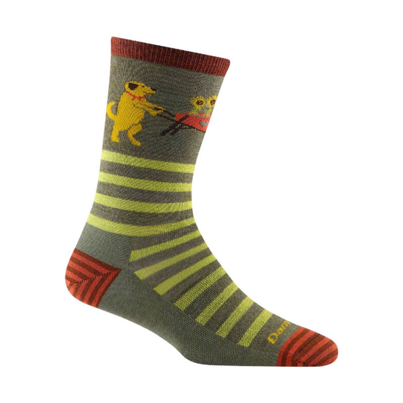 Darn Tough Vermont Women's Lightweight Lifestyle Animal Haus Crew - Herb