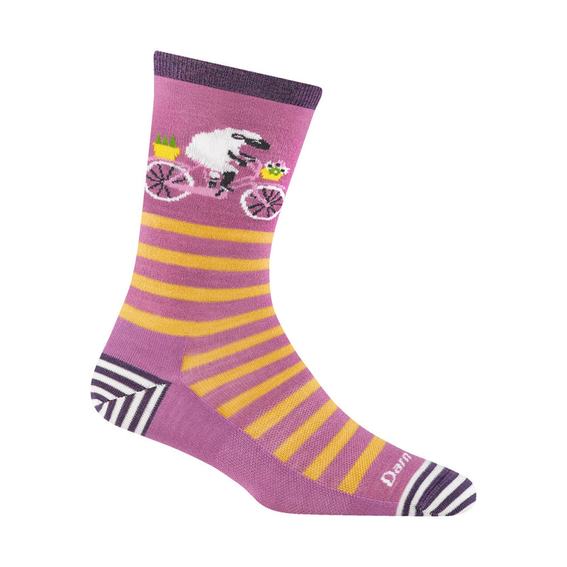 Darn Tough Vermont Women's Lightweight Lifestyle Animal Haus Crew - Lilac