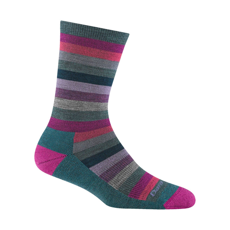 Darn Tough Vermont Women's Mystic Stripe Crew Lightweight Lifestyle Sock - Spruce