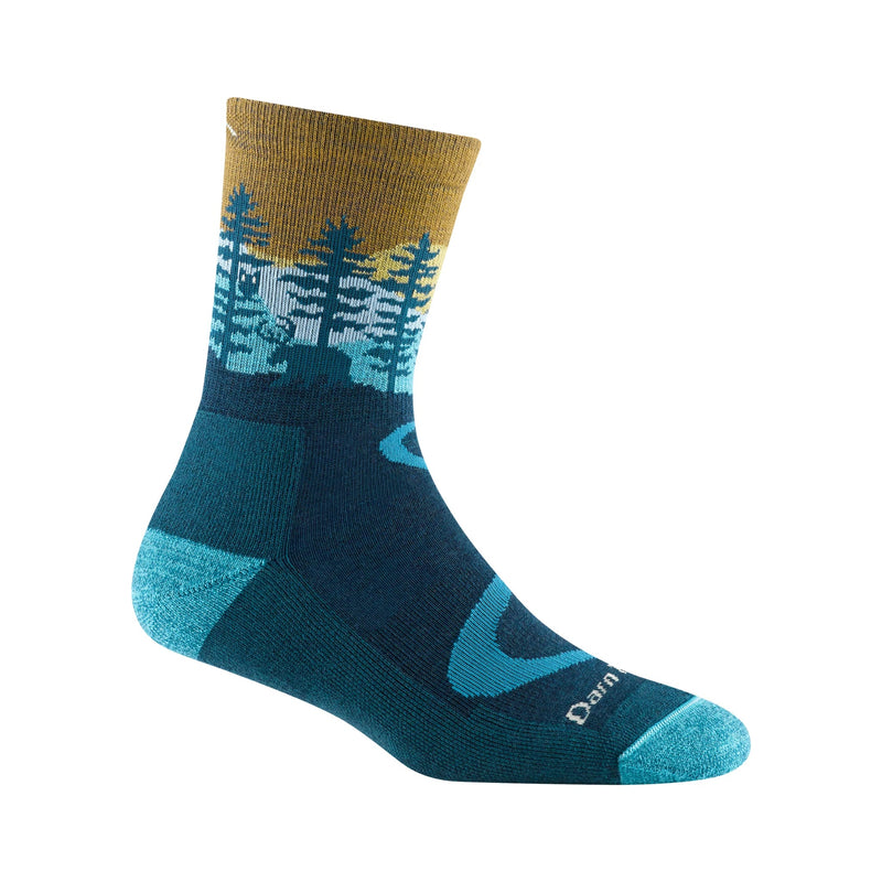 Darn Tough Vermont Women's Northwoods Micro Crew Midweight Hiking Sock - Dark Teal