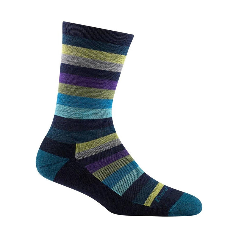Darn Tough Vermont Women's Mystic Stripe Crew Lightweight Lifestyle Sock - Dark Teal