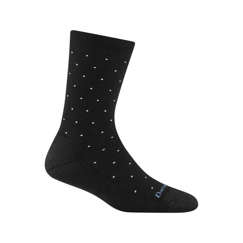 Darn Tough Vermont Women's Pin Drop Crew Lightweight Lifestyle Sock - Black