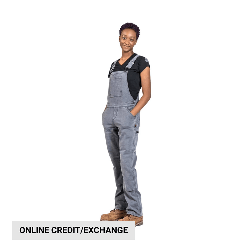 Dovetail Women's Freshly Thermal Overalls - Grey