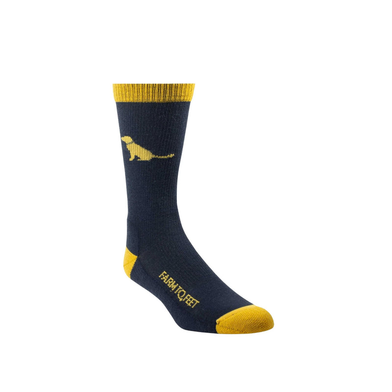 Farm To Feet Men's Sunderland Light Cushion Crew Socks - Yellow