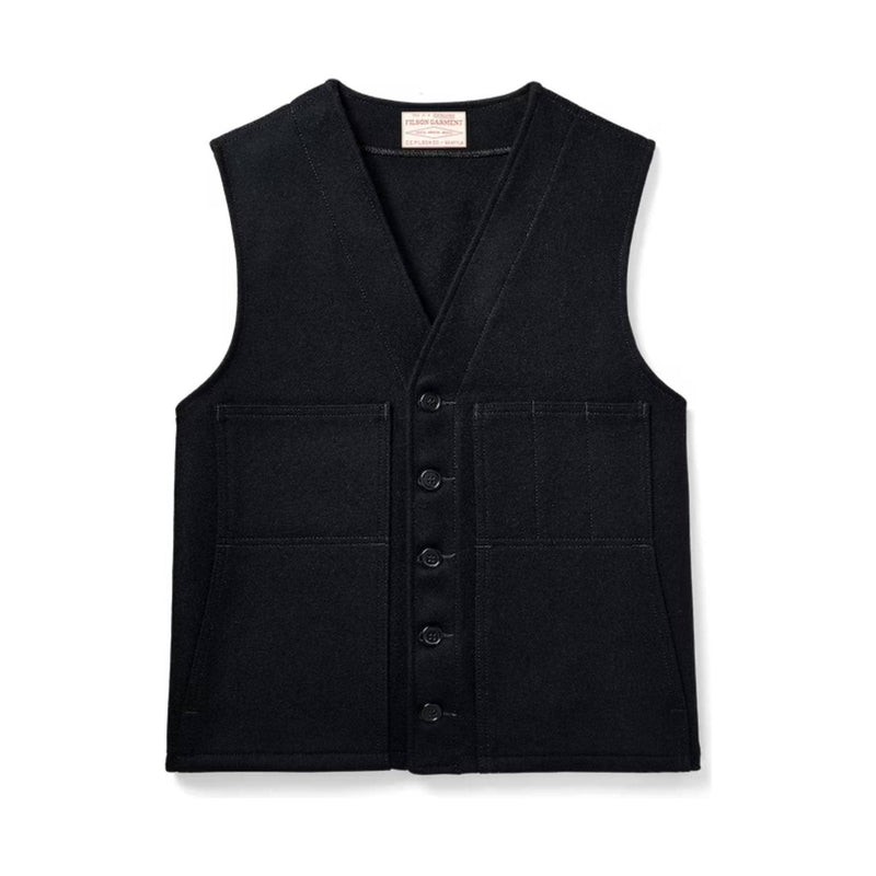 Filson Men's Mackinaw Wool Vest - Dark Navy