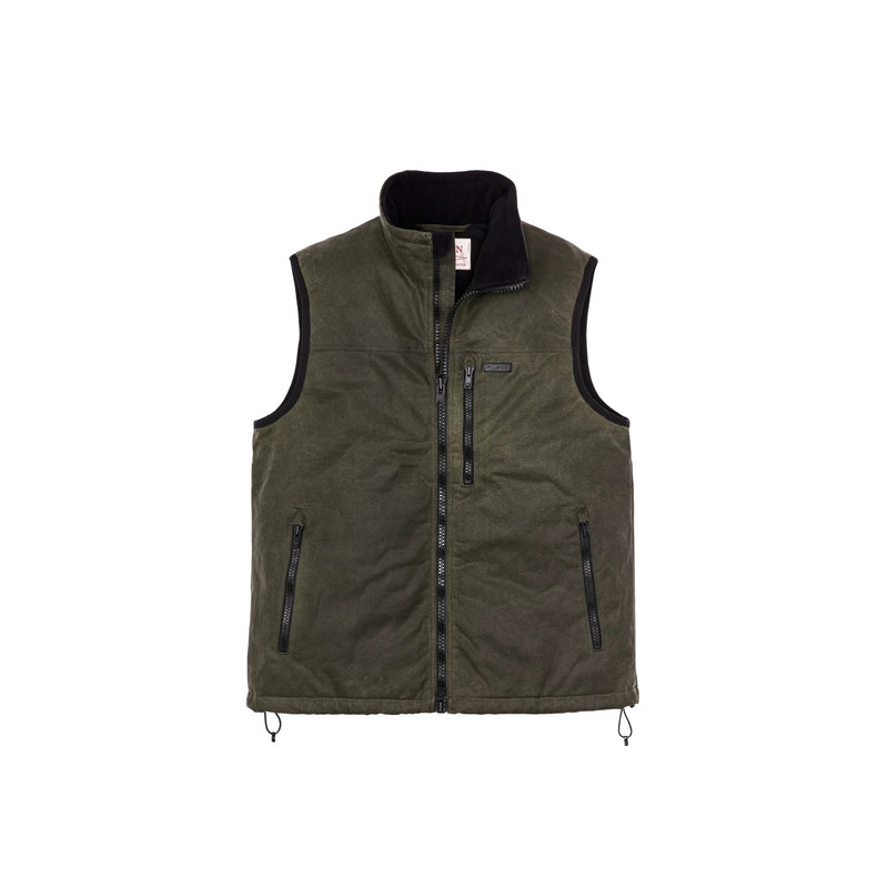 Filson Men's Tin Cloth Primaloft Vest - Otter Green