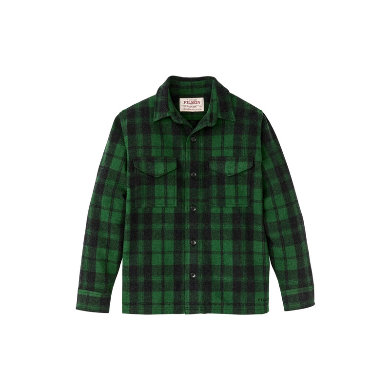 Filson Men's Wool Jac-Shirt - Green/Black Plaid
