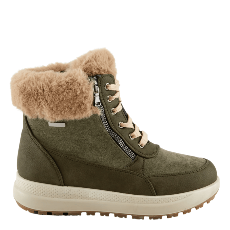 Flexus Women's Burrell Waterproof Winter Boots - Olive Green