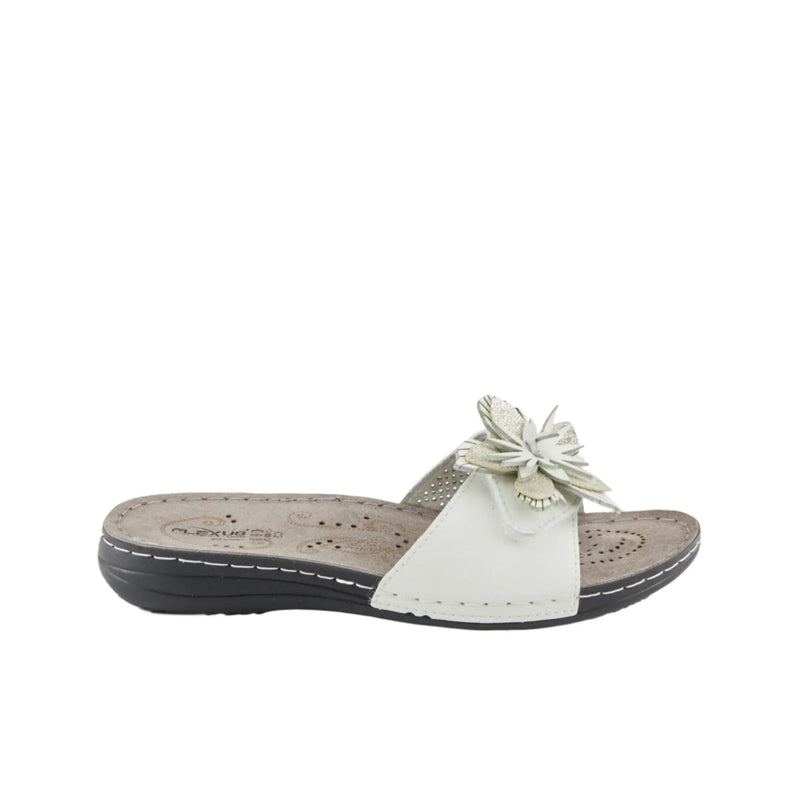 Flexus Women's Flowerstars Sandals - White
