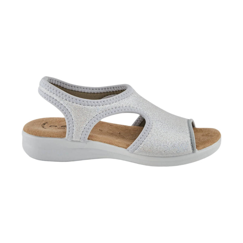 Flexus Women's Nyaman Pindott Sandal - Silver