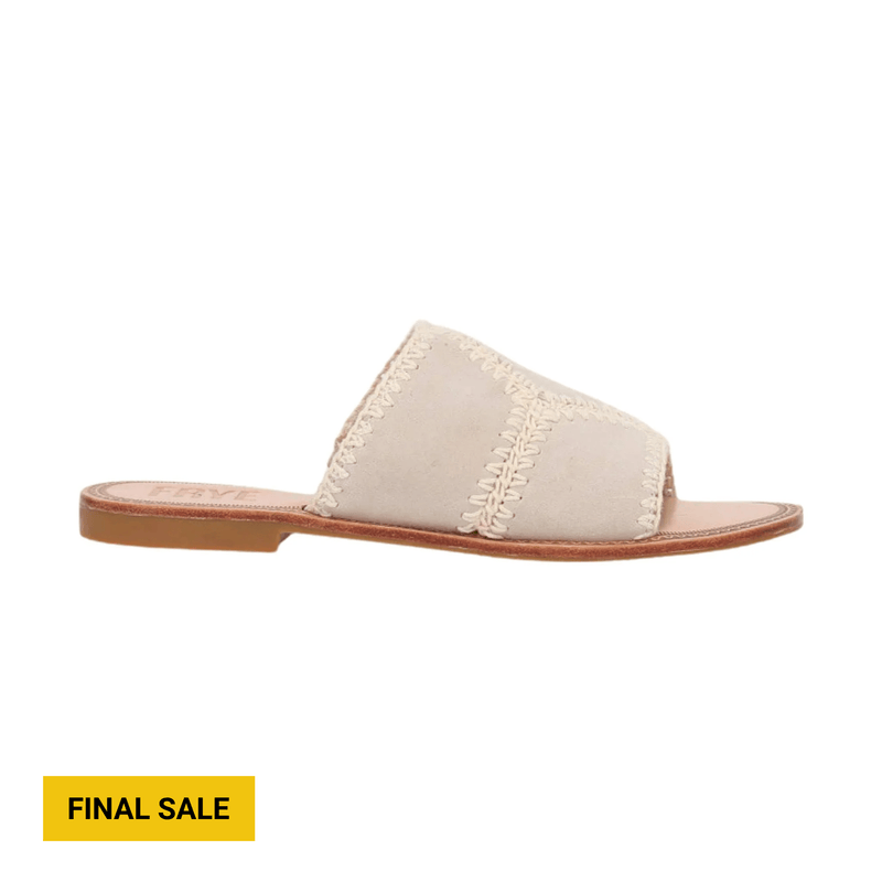Frye Women's Ava Crochet Slide - Ivory