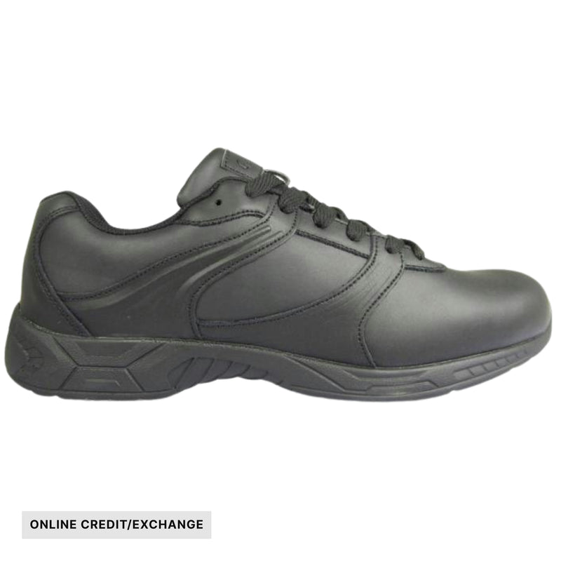 Genuine Grip Men's Black Soft Toe SRO Athletic Work Shoes - Black