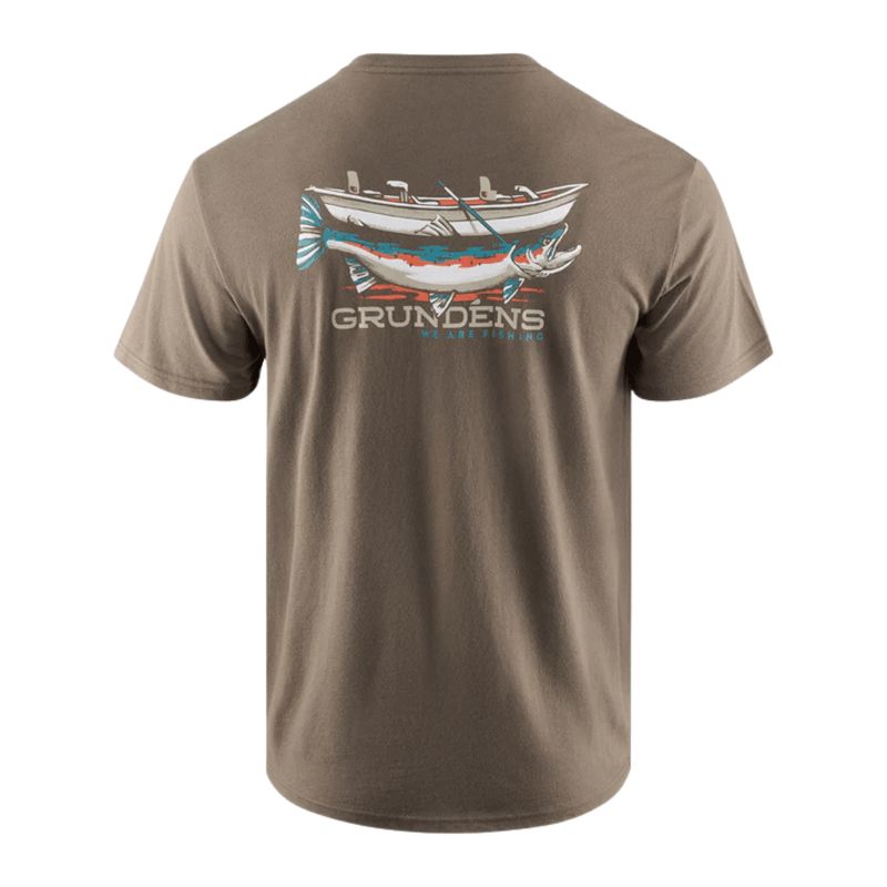 Grundens Men's Drift Boat Short Sleeve T Shirt - Otter