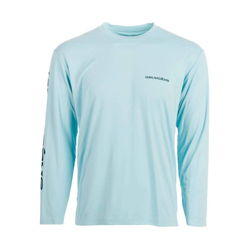 Grundens Men's Long Sleeve Tech Tee - Anchor Down Print
