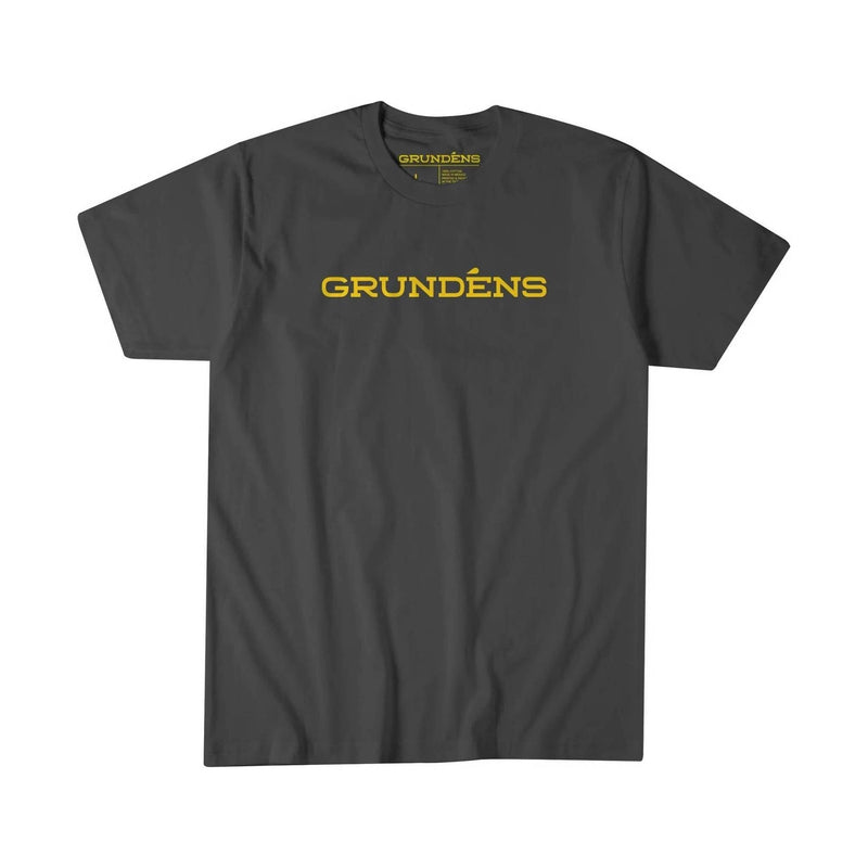 Grundens Men's Wordmark T-Shirt - Charcoal