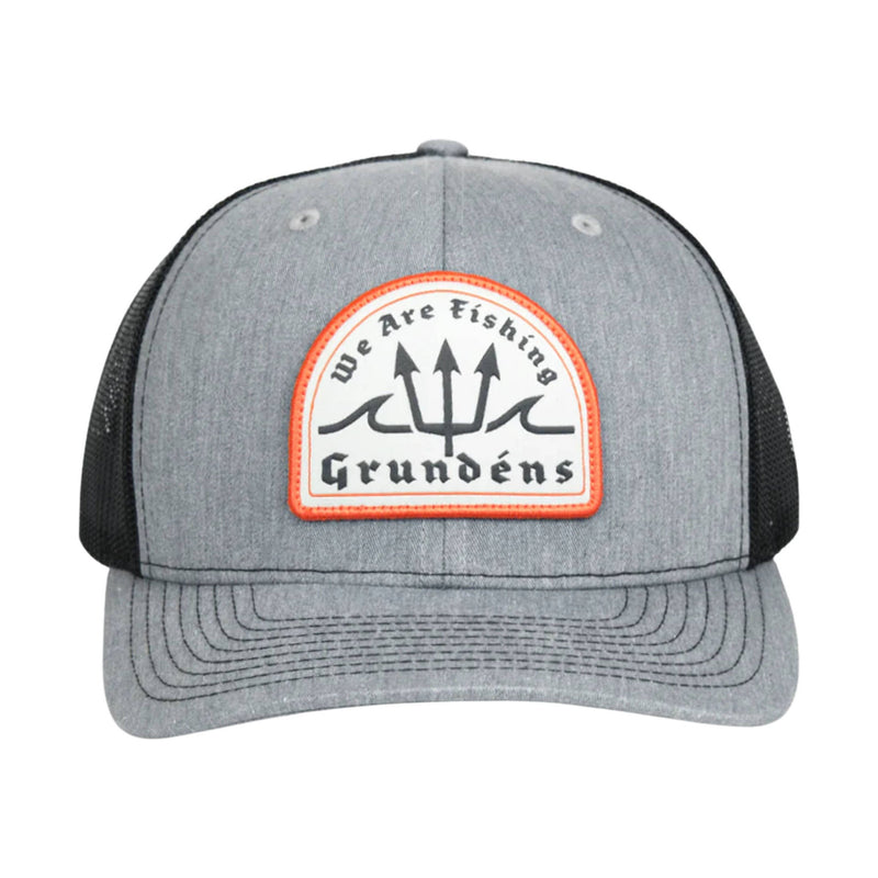 Grundens Poseidon Trucker Hat - Heather Grey/Black