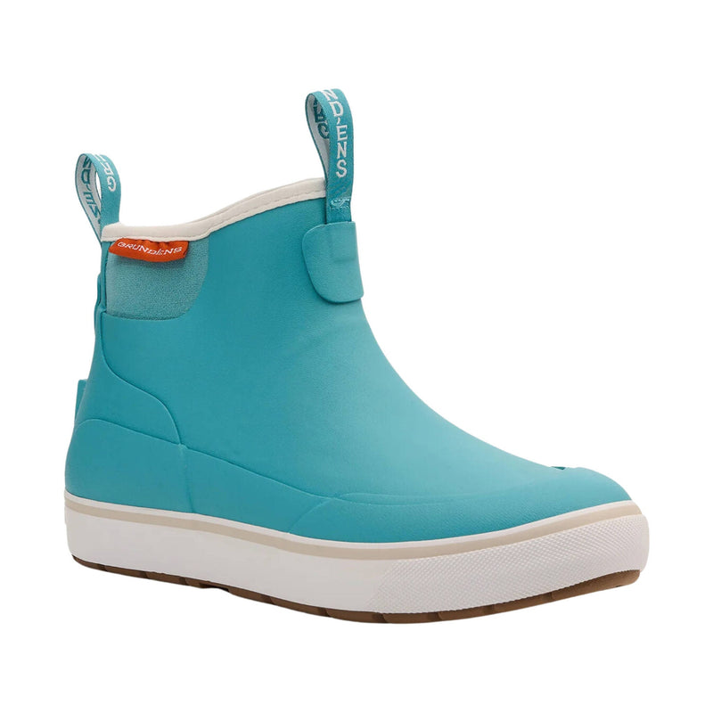 Grundens Women's Deck Boss Ankle Boot - Gulf Blue