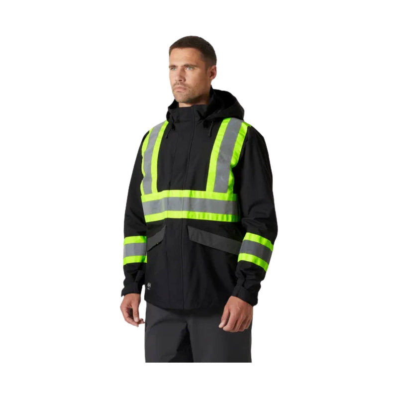 Helly Hansen Men's Alta Hi Vis Waterproof Shell CSA Jacket - Ebony