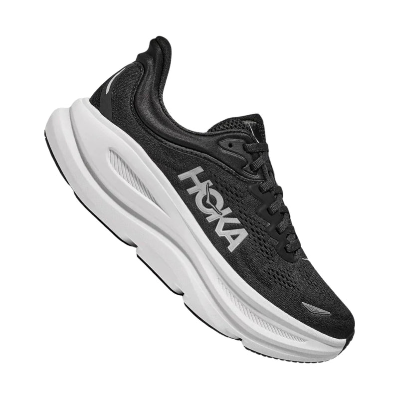 HOKA Women's Bondi 9 Running Shoes - Black/White
