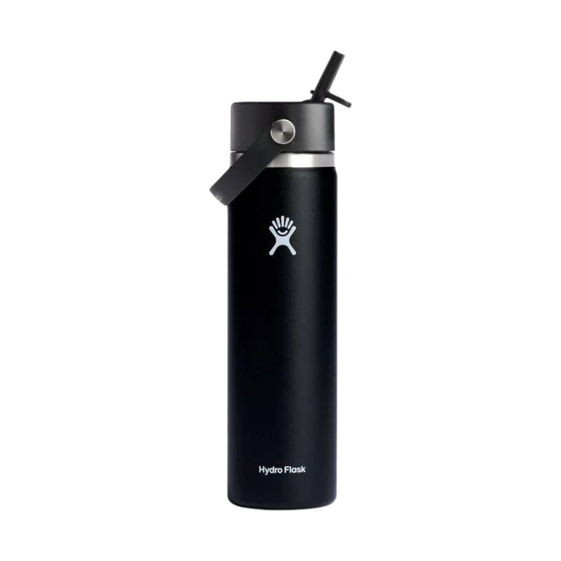 Hydro Flask 24 oz Wide Mouth With Flex Straw Cap - Black