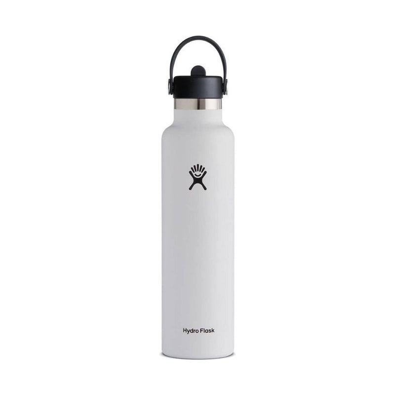 Hydro Flask 24oz Standard Mouth With Flex Straw - White