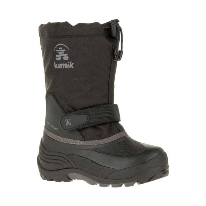 Kamik Big Kids' Waterbug 5 Winter Boot - Black/Charcoal