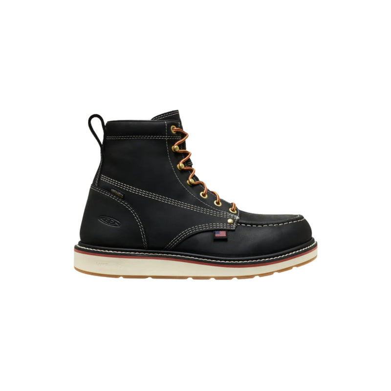 KEEN Utility Men's Liberty 6 Inch Waterproof Carbon Toe Work Boots - Black/Gum