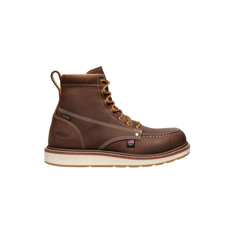 KEEN Utility Men's Liberty 6 Inch Waterproof Carbon Toe Work Boots - Chestnut/Gum