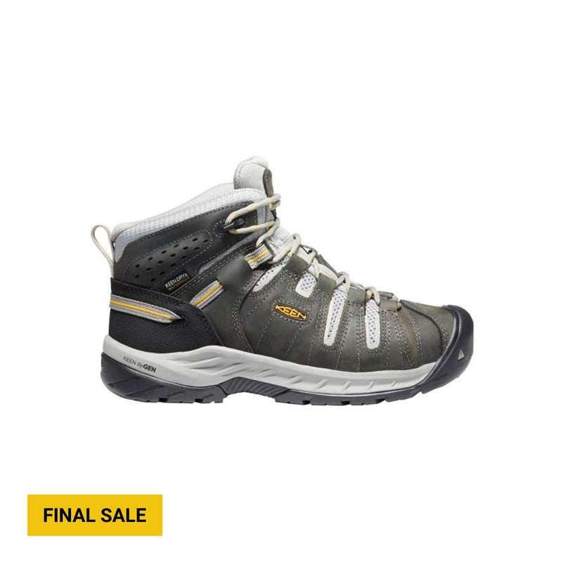 KEEN Utility Women's Flint II Mid Waterproof Steel Toe Work Boots - Magnet